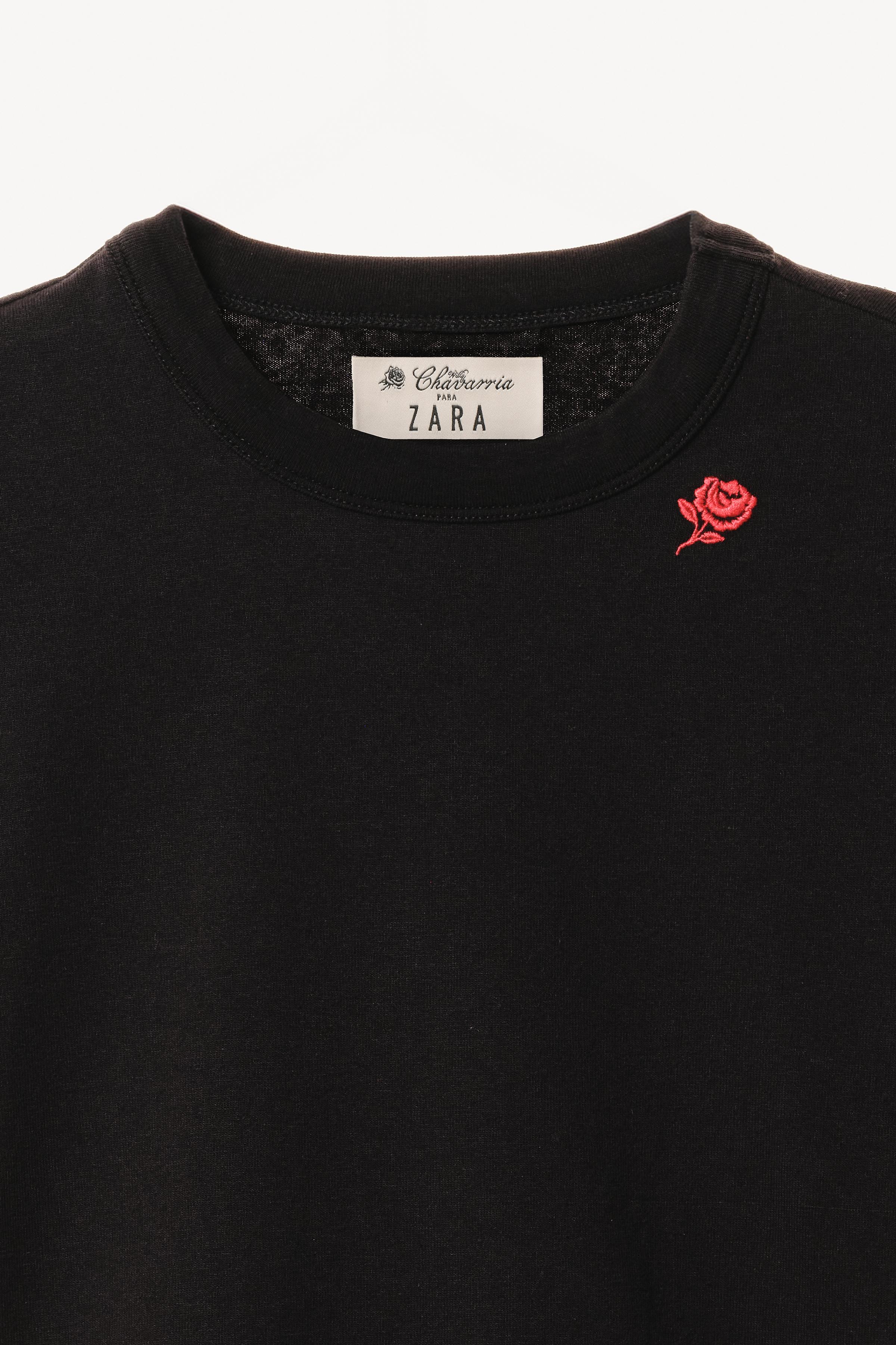 WILLY CHAVARRIA X ZARA EMBROIDERED SHORT SLEEVE BODYSUIT